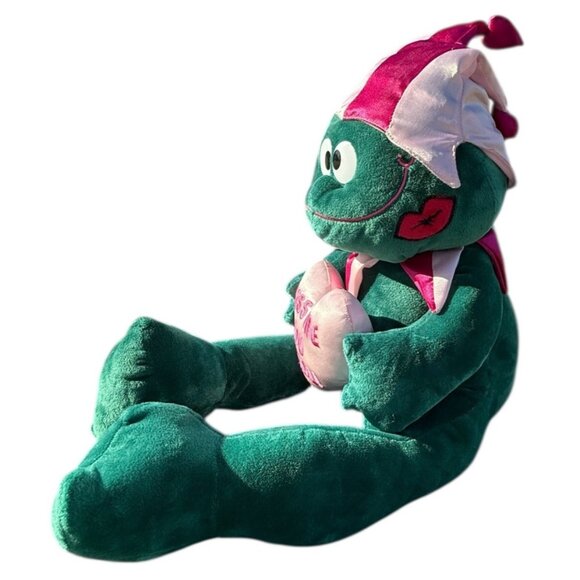 Commonwealth Target Valentine's Day Kiss Me You Fool Plush Stuffed Frog Toad - Picture 4 of 16